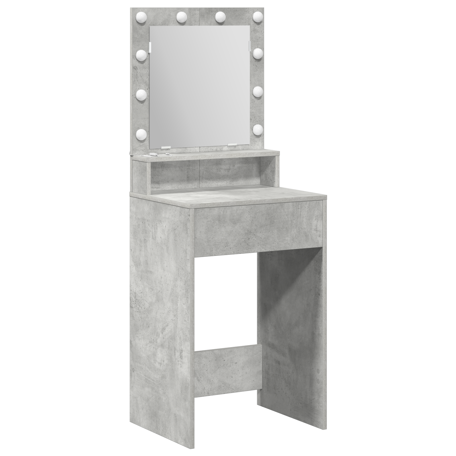 Toletta  con luci LED Grigio Cemento 50x41x135 cm