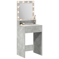 Toletta  con luci LED Grigio Cemento 50x41x135 cm