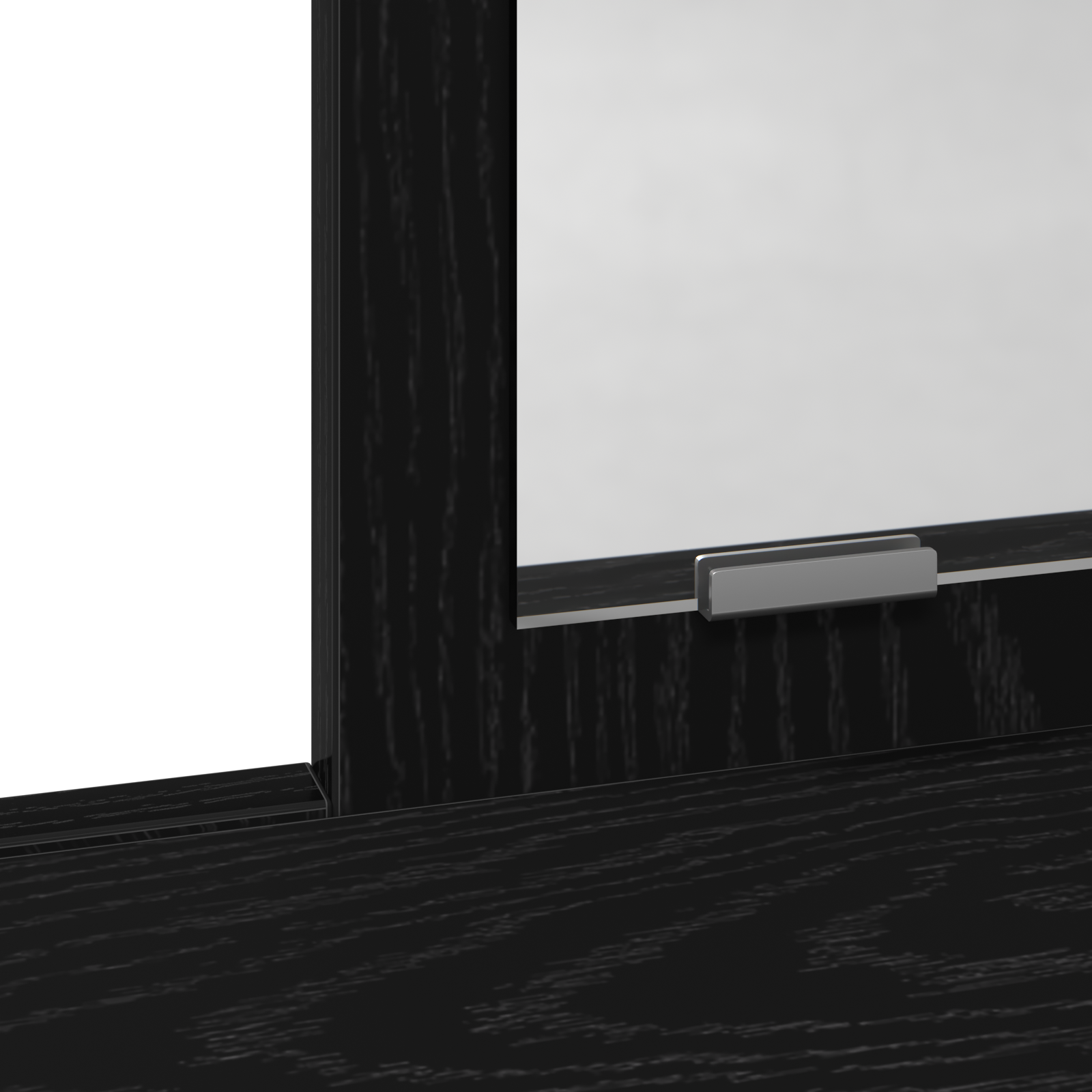 Toeletta con Cassetti Rovere Nero 79x41x140 cm