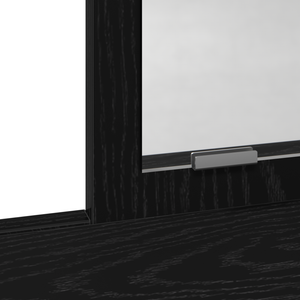 Toeletta con Cassetti Rovere Nero 79x41x140 cm