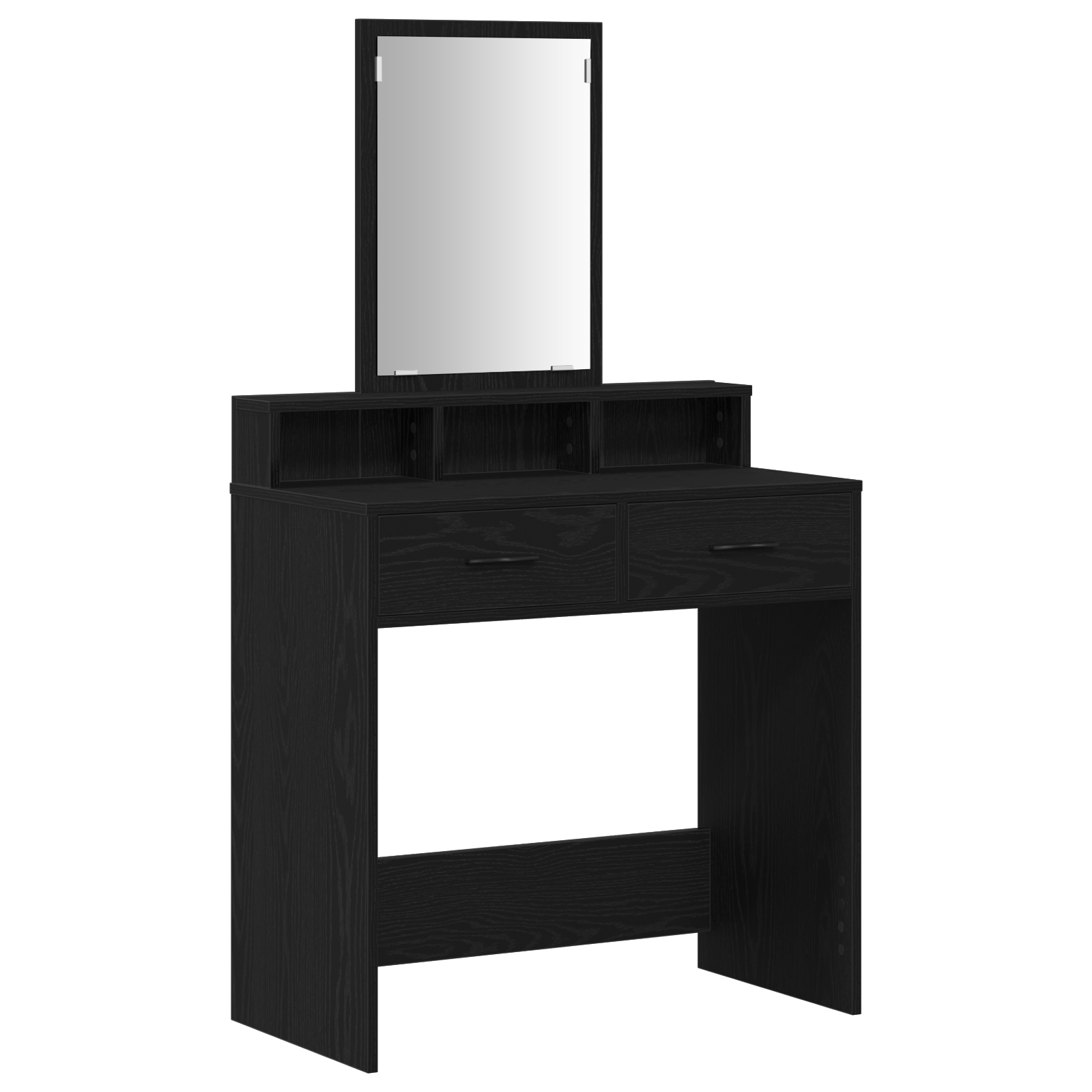 Toeletta con Cassetti Rovere Nero 79x41x140 cm