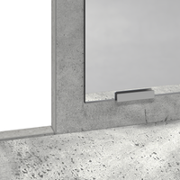 Tavolo da Trucco con Cassetti Grigio Cemento 79x41x140 cm