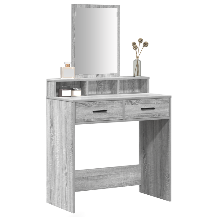 Grigio sonoma Legno ingegnerizzato, Specchio 79 x 41 x 140 cm
