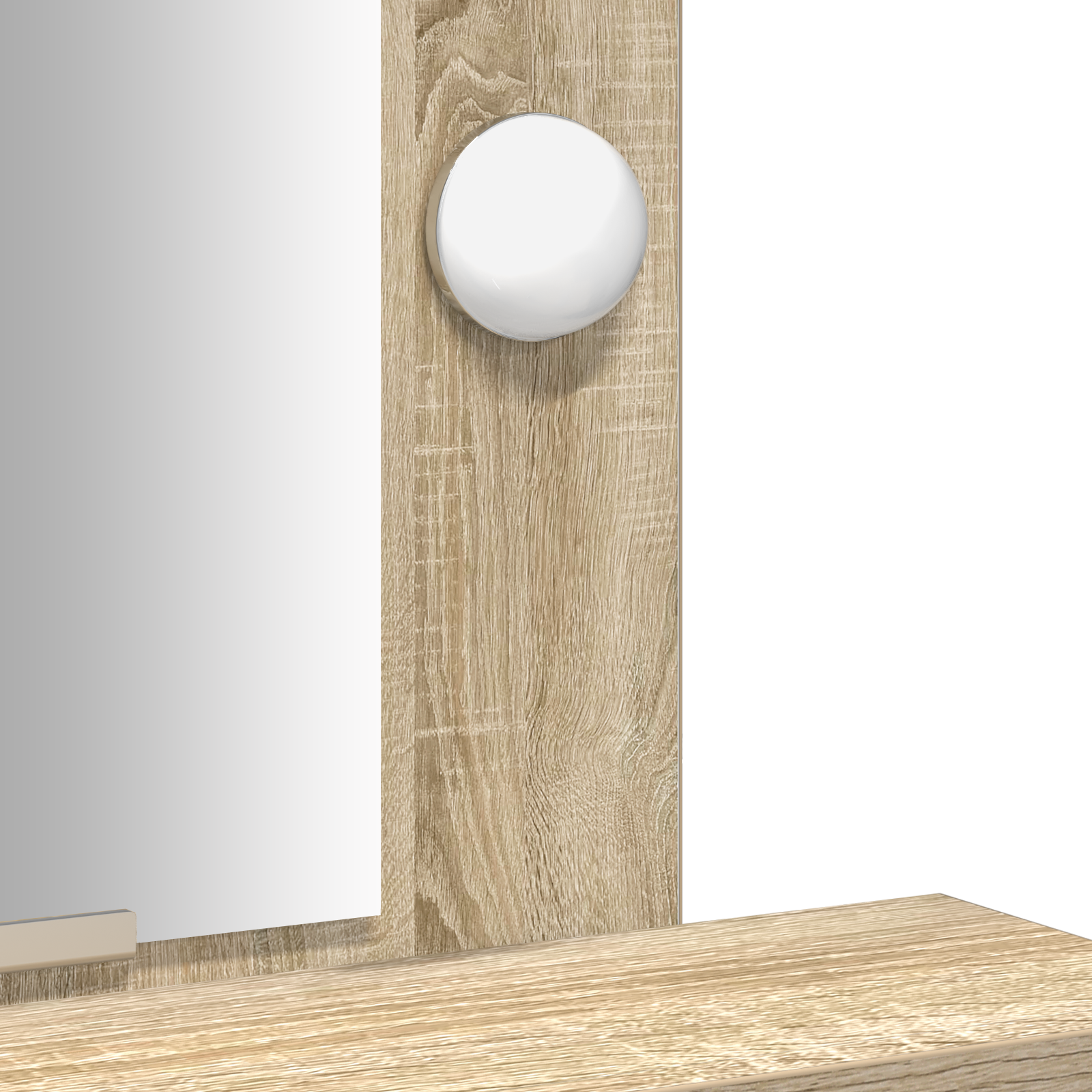 Toeletta con luci LED - Rovere di Sonoma - 50x41x140 cm