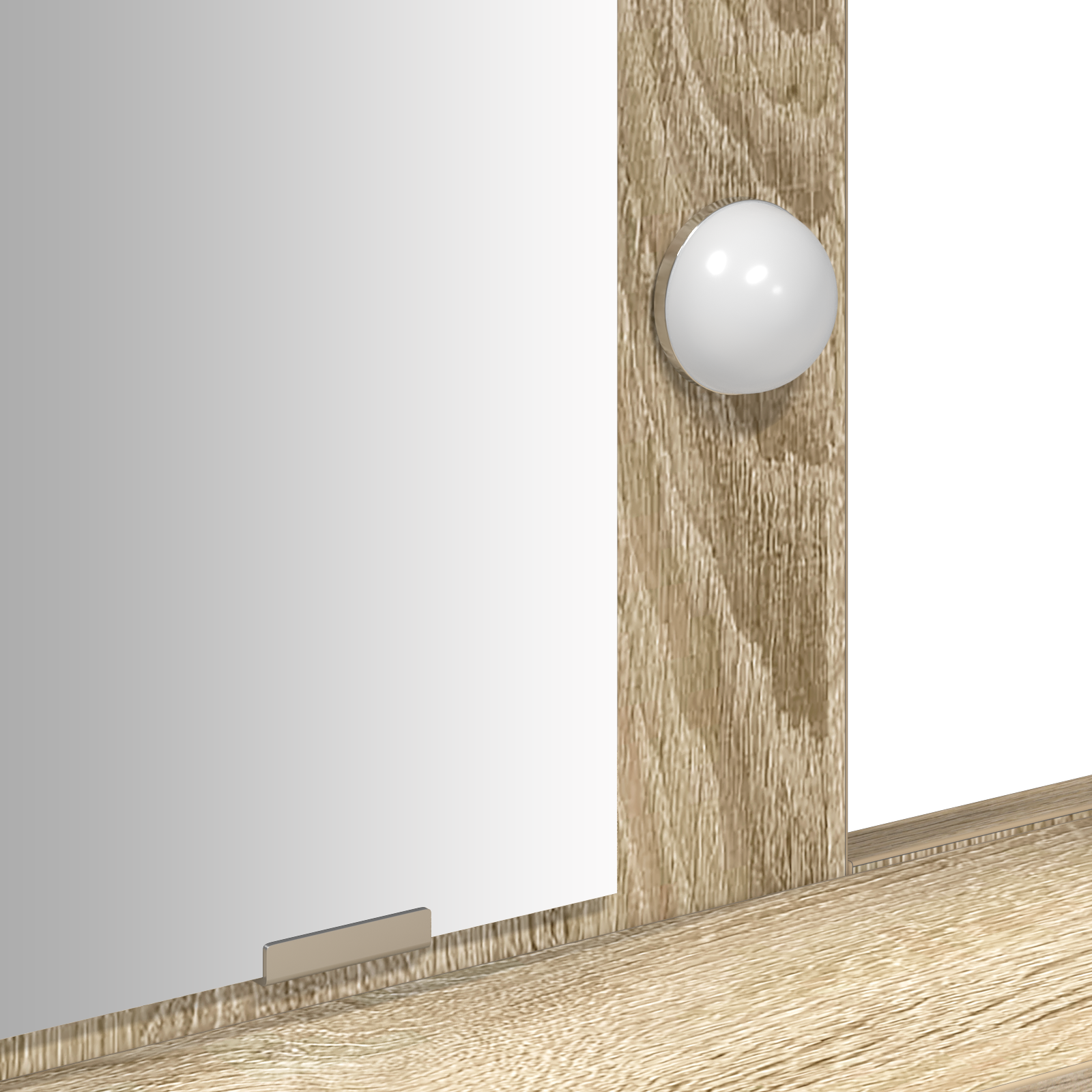 Tavolino toelettatura  con luci LED Rovere Sonoma 79x41x140 cm