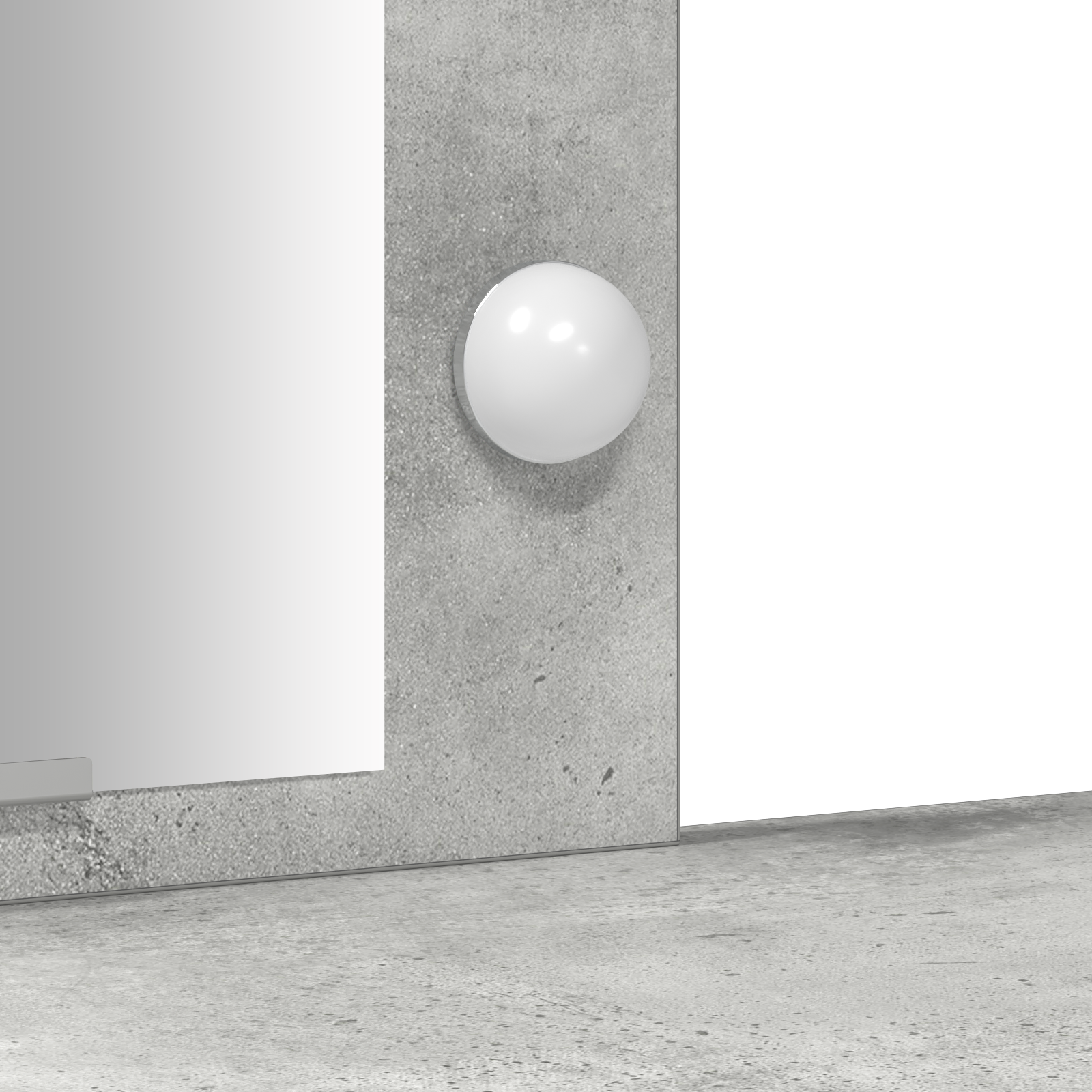 Tavolo da trucco con luci LED Grigio cemento 102x33x135 cm