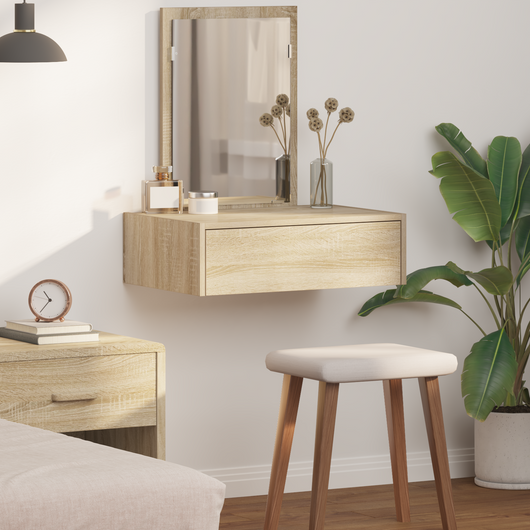 Specchiera a parete Rovere Sonoma 60x40x70 cm