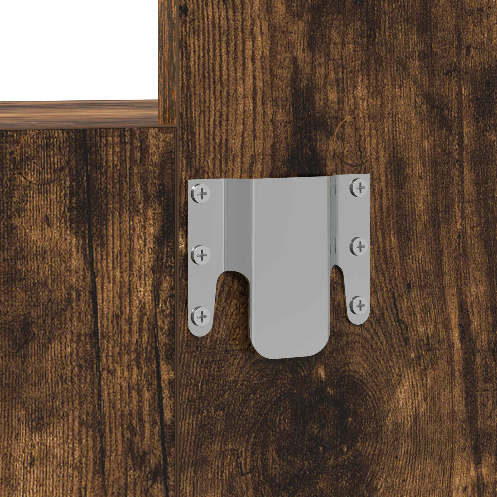 Toeletta a muro Rovere affumicato 60x40x70 cm