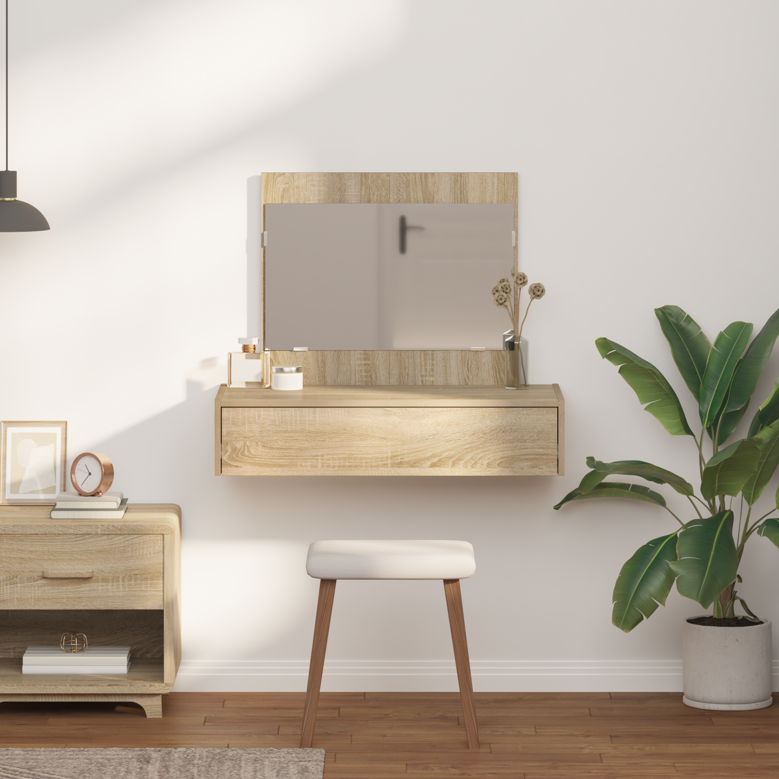 Toeletta da Muro Quercia Sonoma 83x40x70 cm