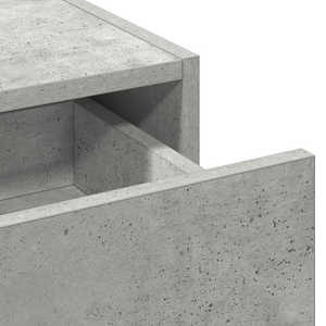 Tavolo Trucco Parete Grigio Cemento 83x40x70 cm