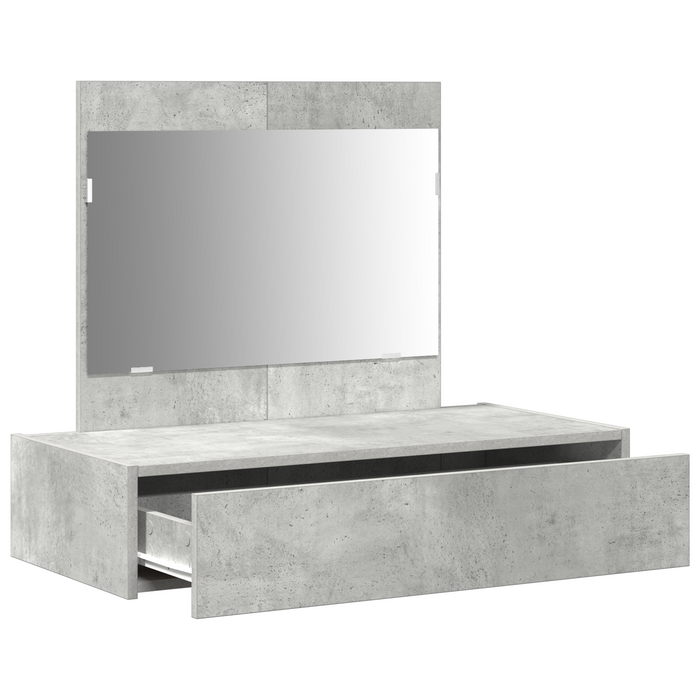 Tavolo Trucco Parete Grigio Cemento 83x40x70 cm