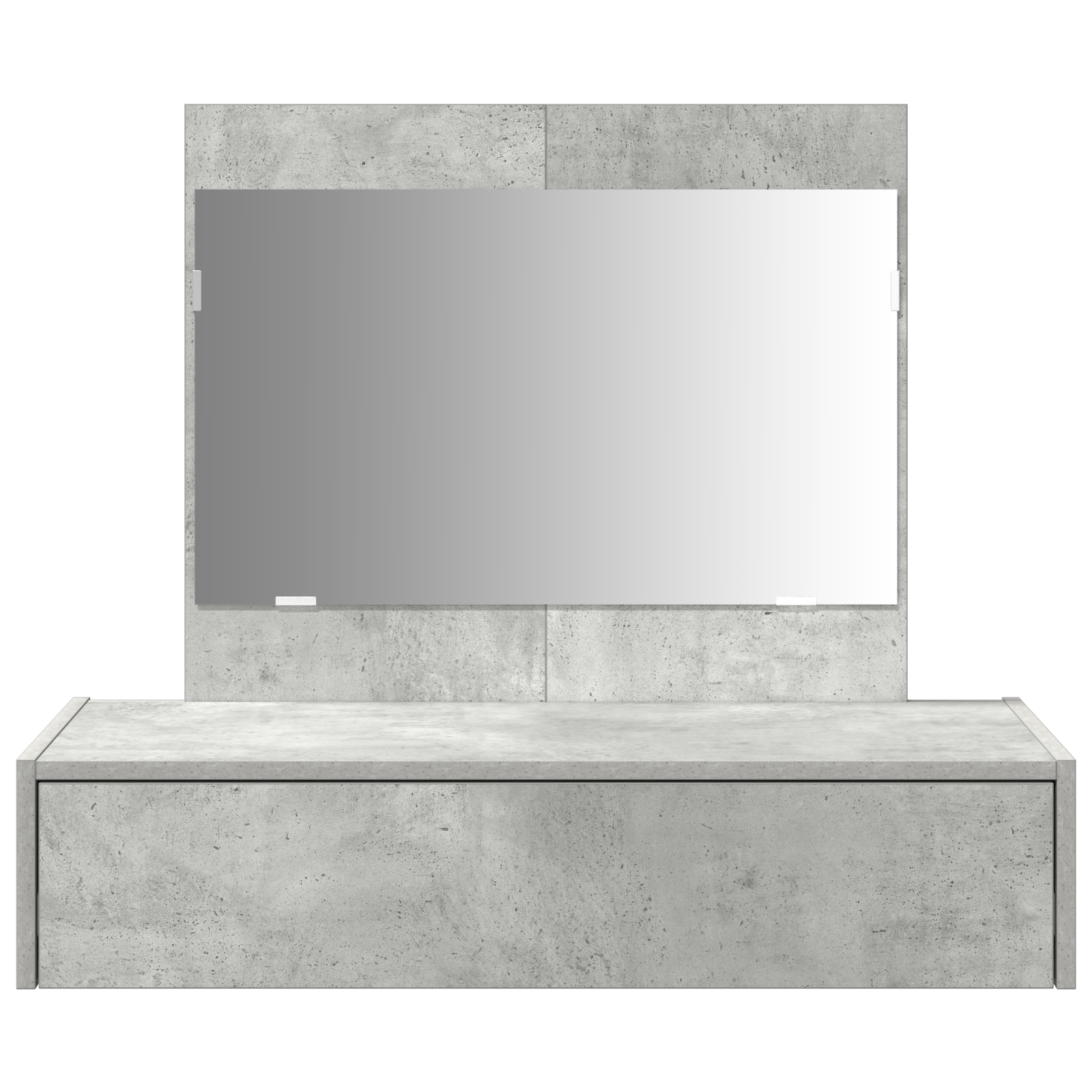 Tavolo Trucco Parete Grigio Cemento 83x40x70 cm