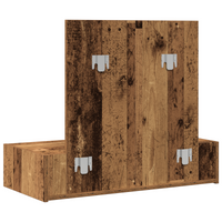 Specchiera da parete Legno antico 83x40x70 cm