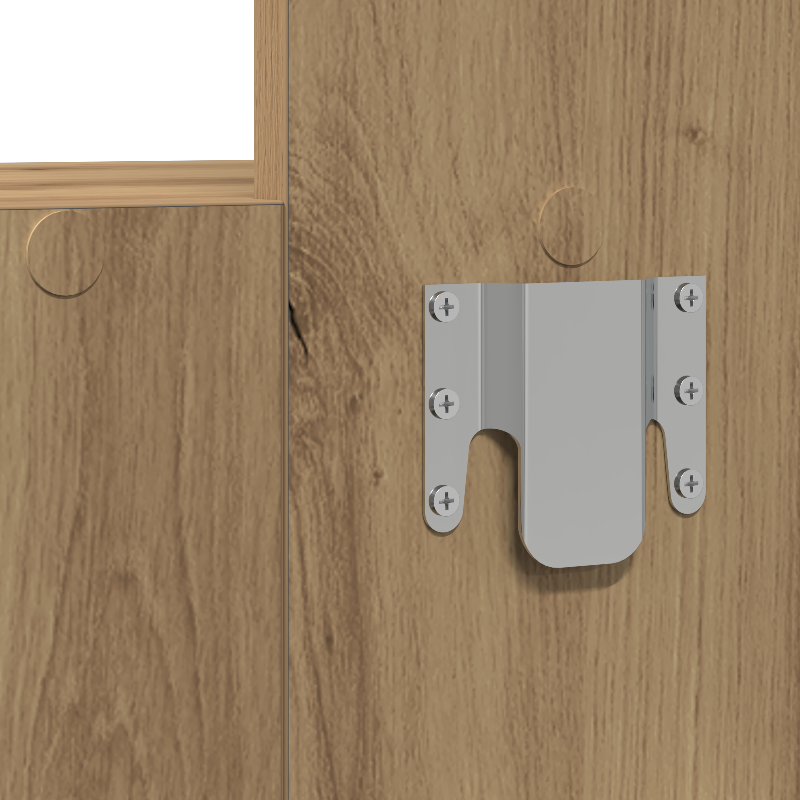 Tavolo da Trucco Appendibile in Rovere Artigianale 83x40x70 cm