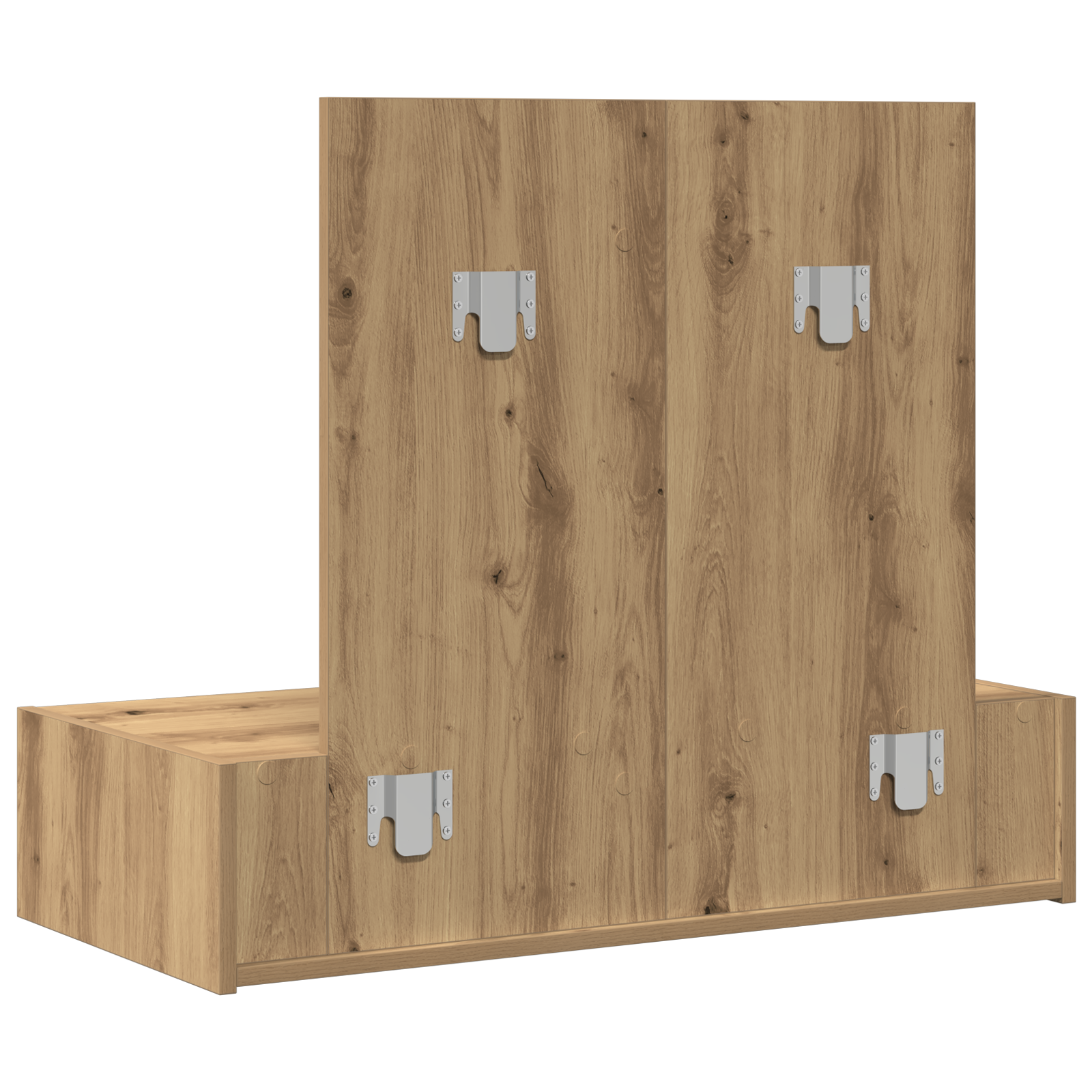 Tavolo da Trucco Appendibile in Rovere Artigianale 83x40x70 cm