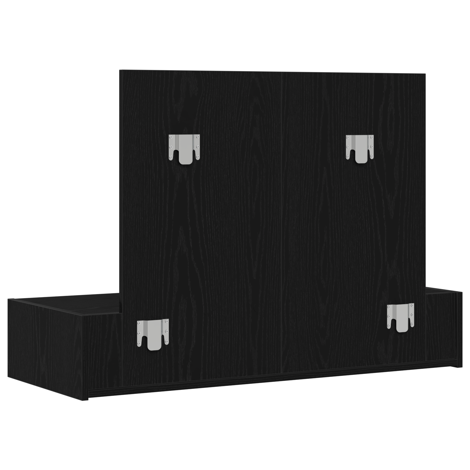 Toeletta da Montare a Parete in Rovere Nero, 100x40x70 cm
