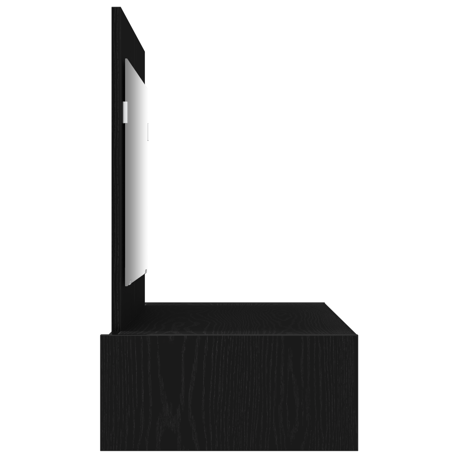 Toeletta da Montare a Parete in Rovere Nero, 100x40x70 cm