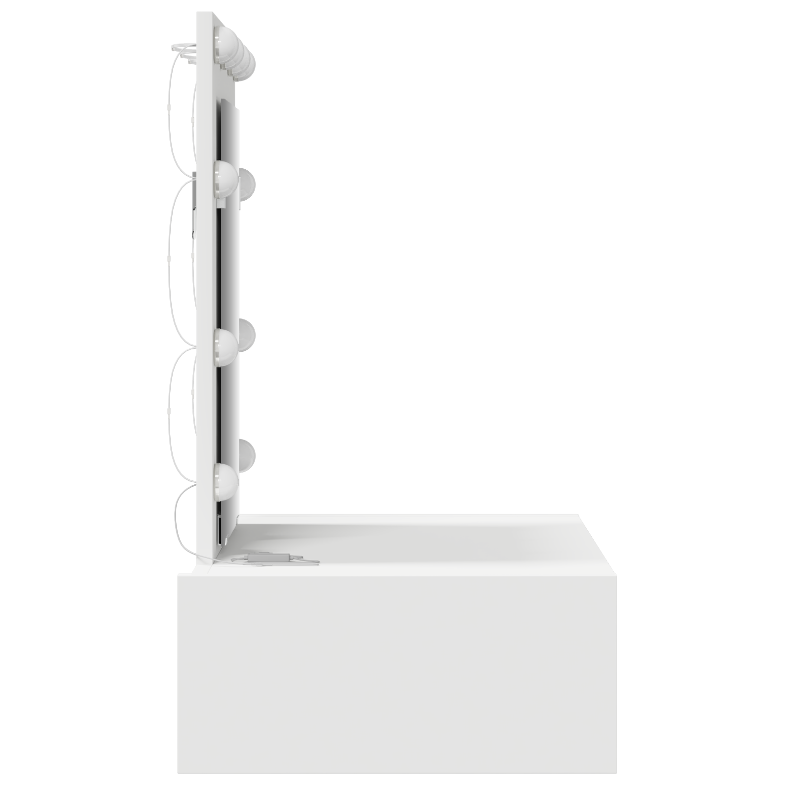 Tavolo da trucco a muro con luci LED - Bianco