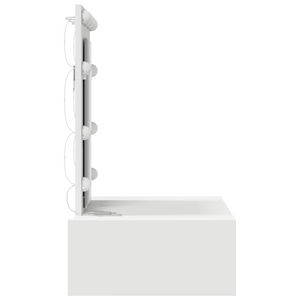 Tavolo da trucco a muro con luci LED - Bianco