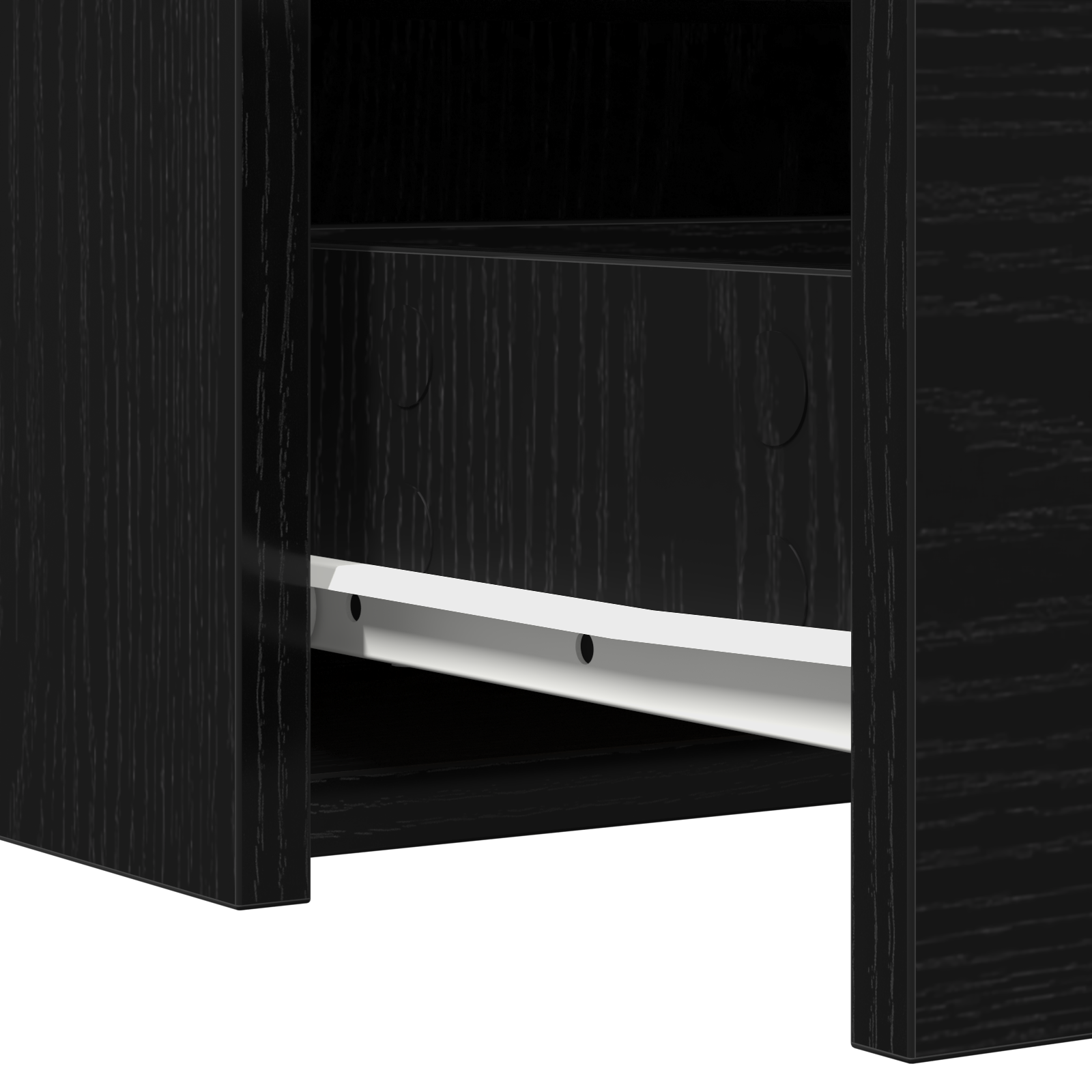 Toeletta da Parete con Luci LED - Rovere Nero