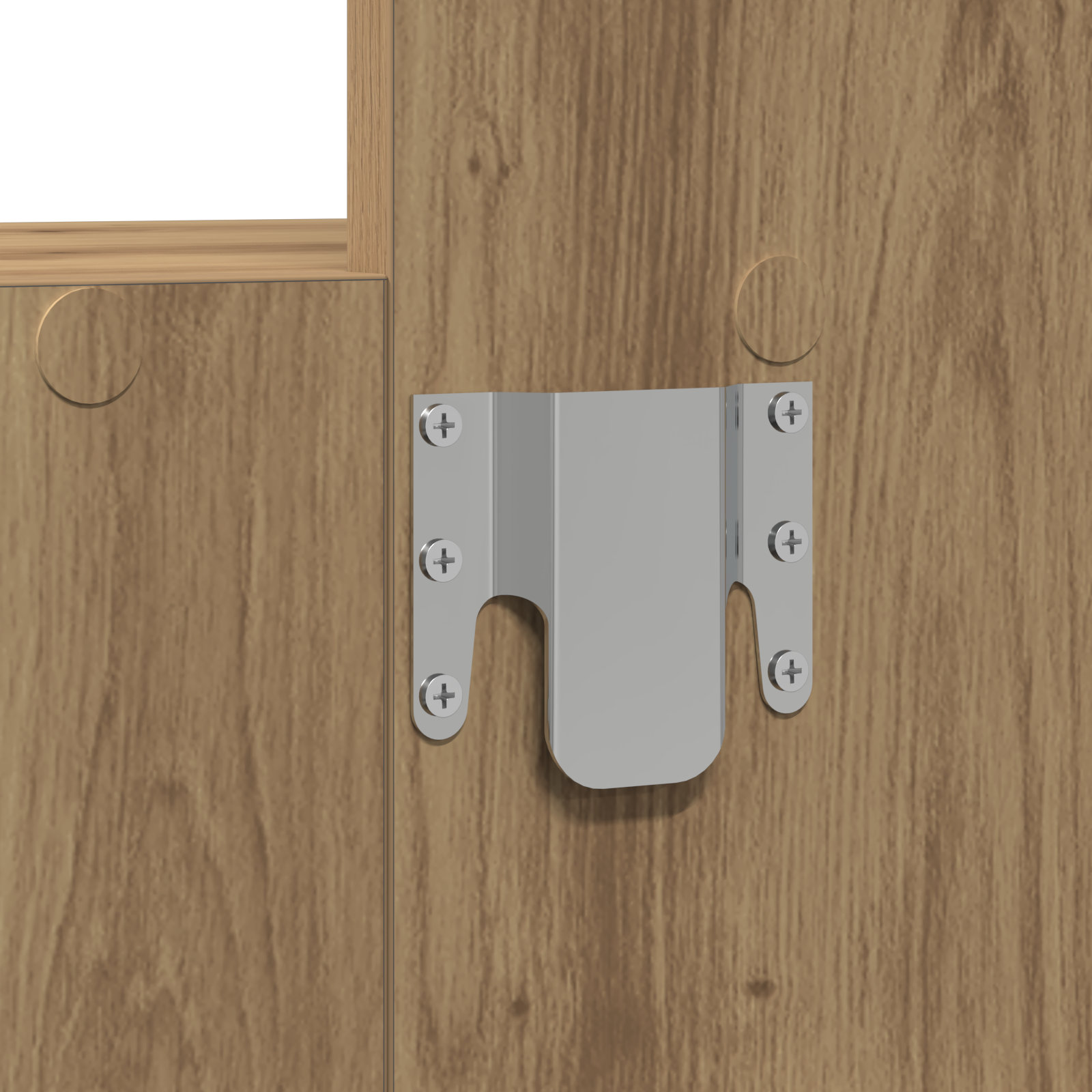 Tavolo da toeletta sospeso con luci LED - Rovere artigianale