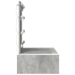 Toeletta a Muro con Luci LED - Grigio Cemento