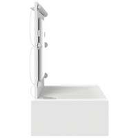 Toeletta a muro con luci LED bianche