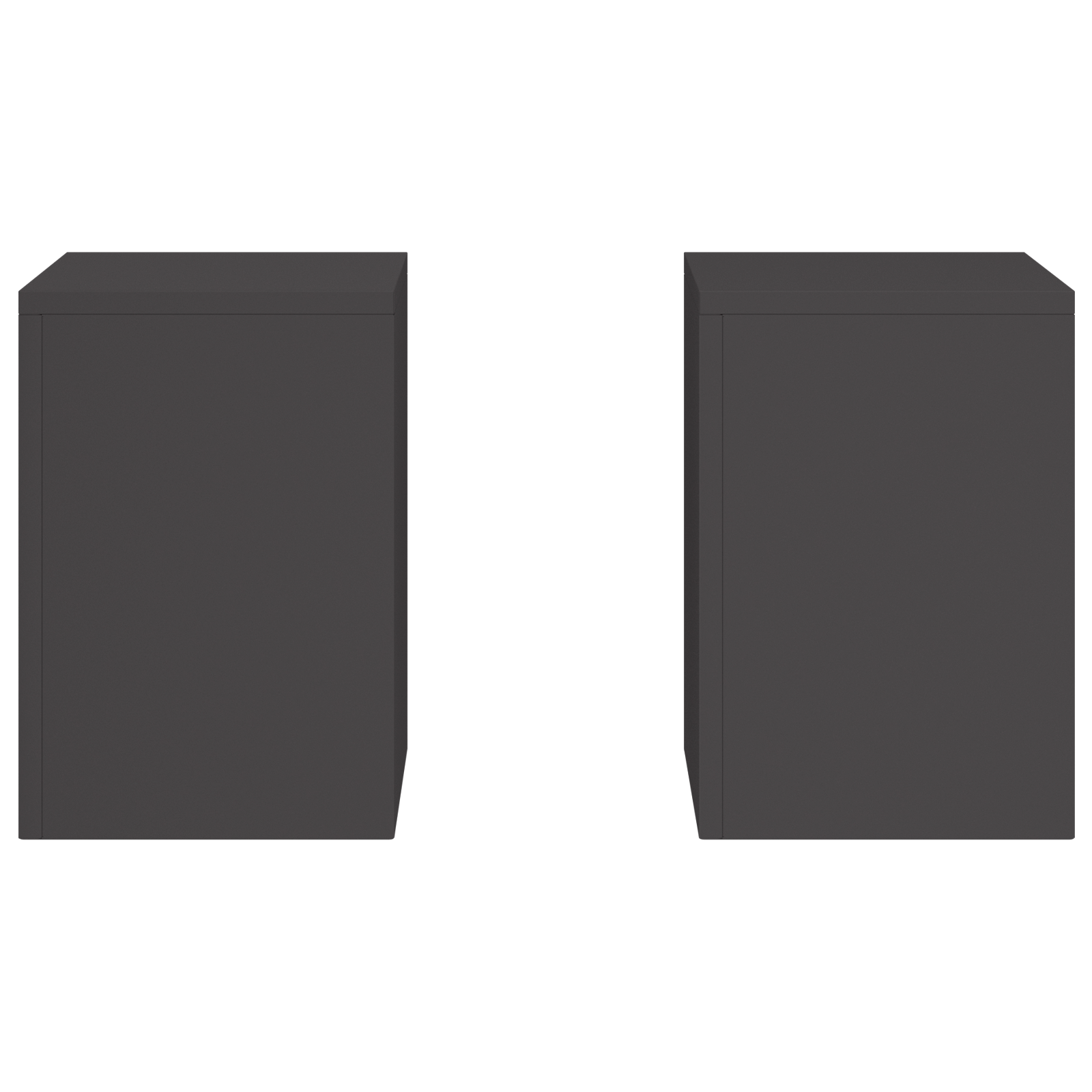 Stands per Piante da Esterno Pilastri 2 pz Nero 24x24x35 cm Acciaio