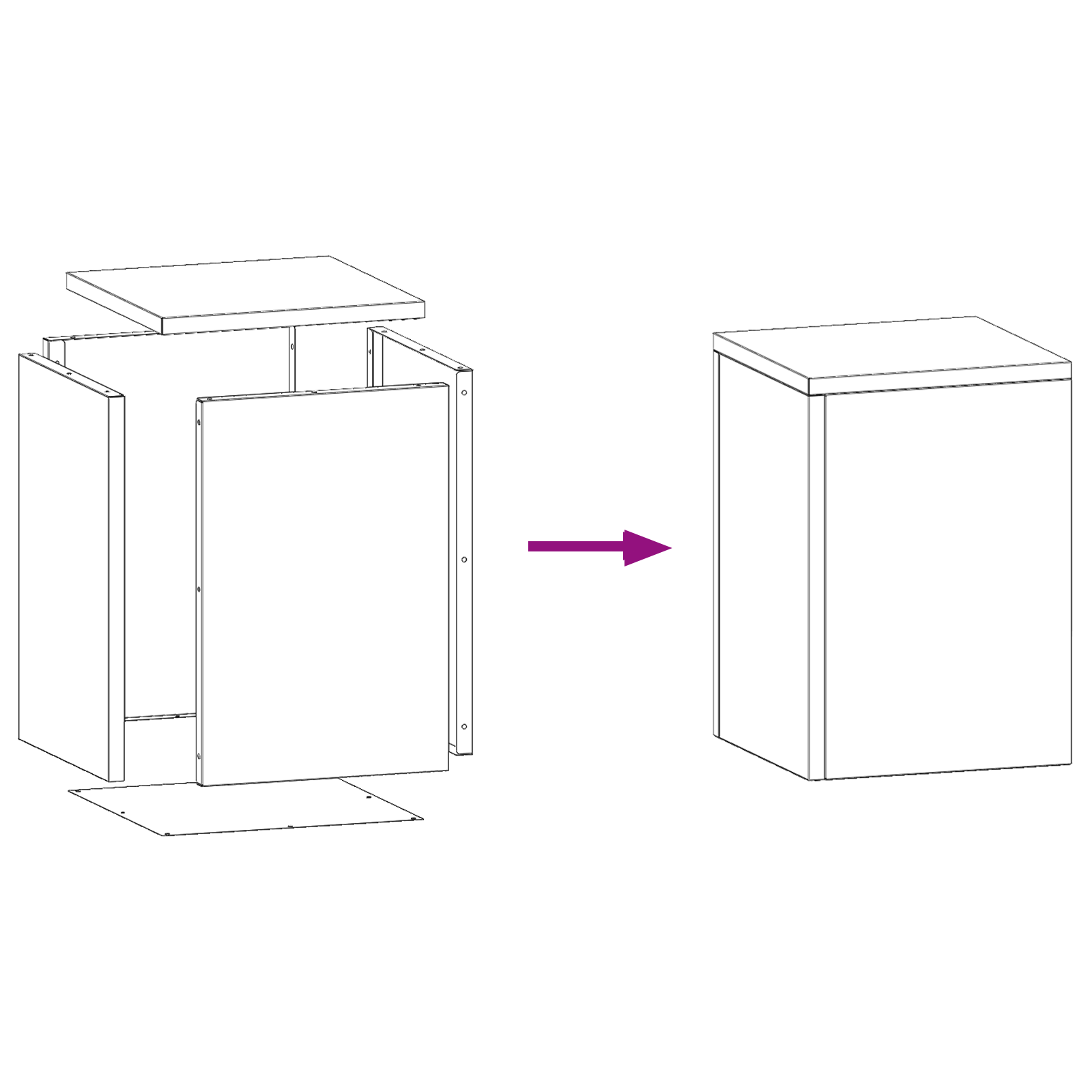 Supporti per Piante da Esterno Pillar 2 pcs Bianco 24x24x35 cm Acciaio