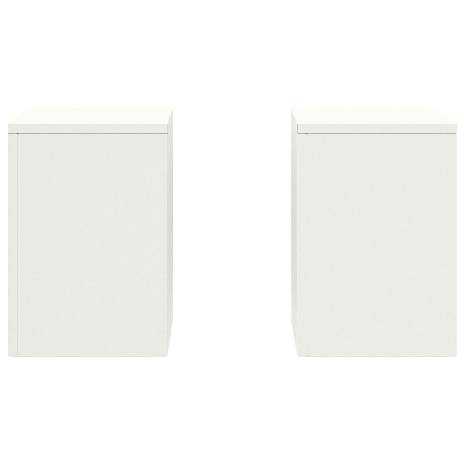 Supporti per Piante da Esterno Pillar 2 pcs Bianco 24x24x35 cm Acciaio