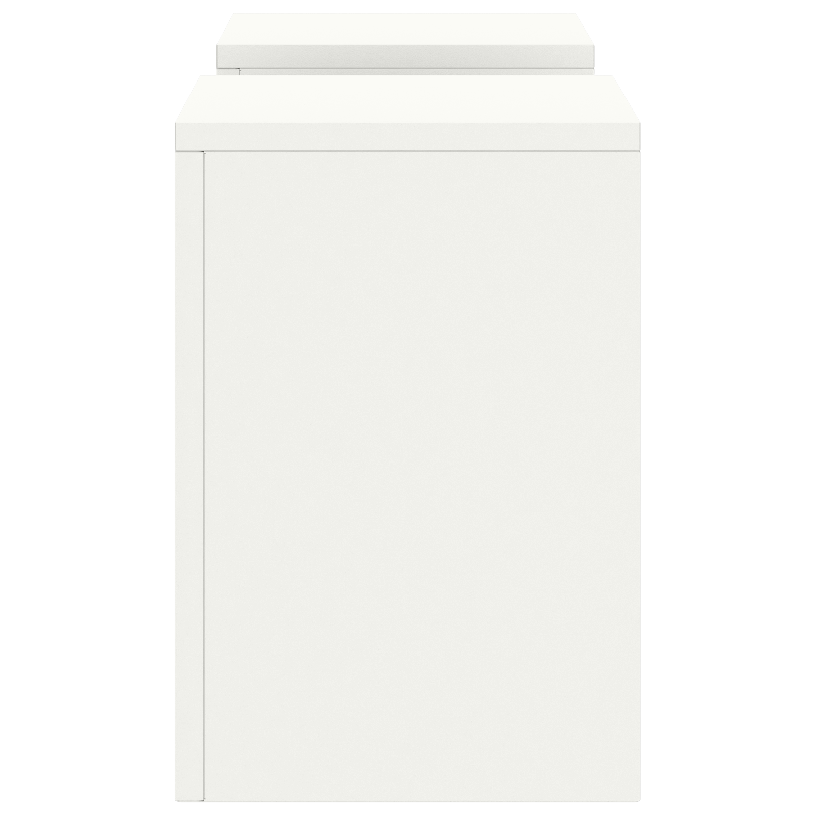 Supporti per Piante da Esterno Pillar 2 pcs Bianco 24x24x35 cm Acciaio