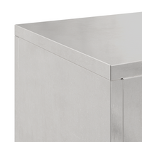 Supporti per Piante da Esterno Pilastro 2 pcs 24x24x35 cm Acciaio Inossidabile