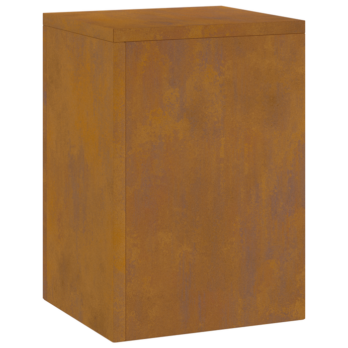Supporti per Piante da Esterno Pillar 2 pz 24x24x35 cm Acciaio Corten