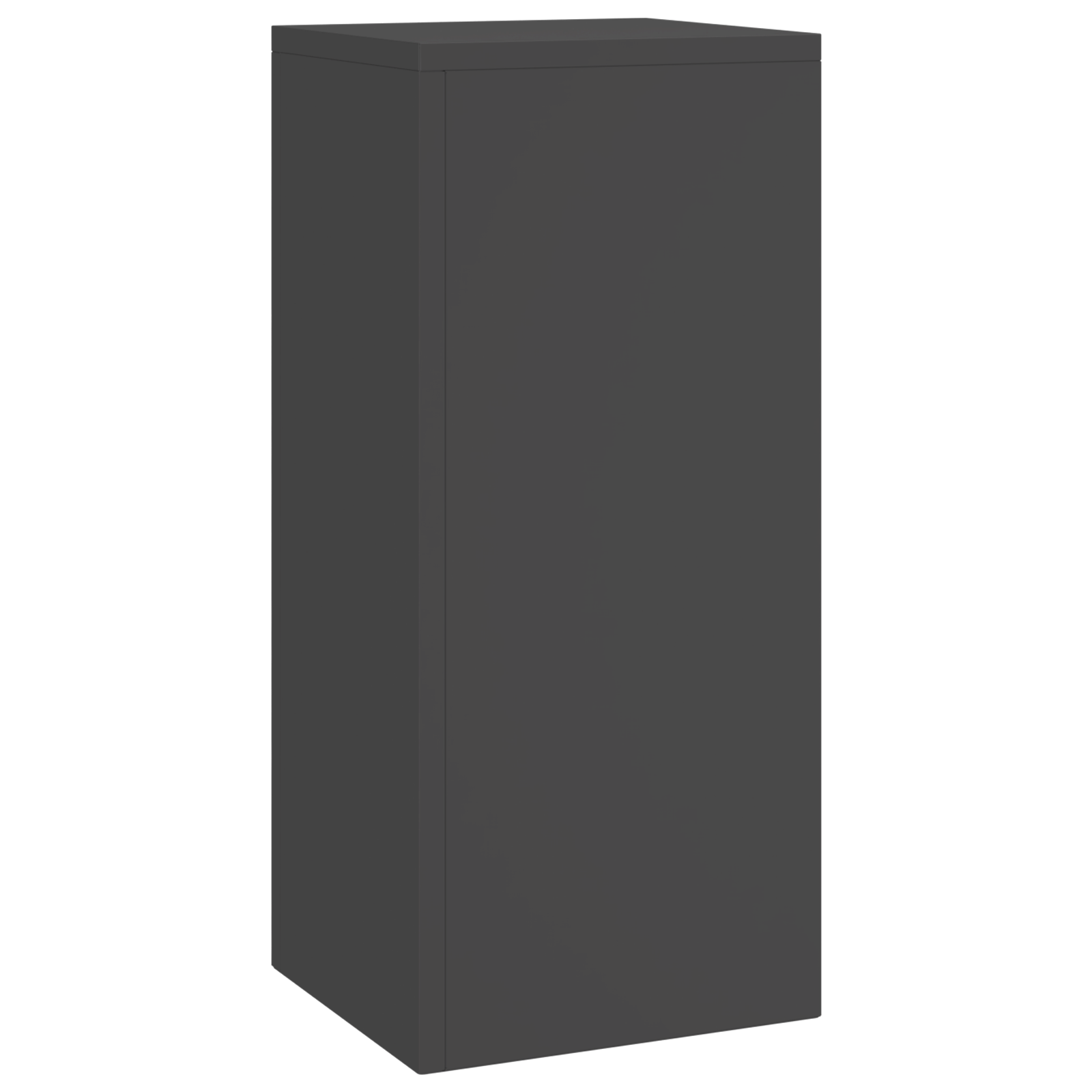 Supporti per Piante da Esterno Colonna 2 pz Nero 24x24x55 cm Acciaio
