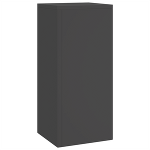 Supporti per Piante da Esterno Colonna 2 pz Nero 24x24x55 cm Acciaio