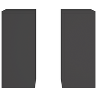 Supporti per Piante da Esterno Colonna 2 pz Nero 24x24x55 cm Acciaio