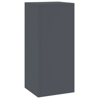 Supporti per Piante da Esterno Pillar 2 pcs Antracite 24x24x55 cm Acciaio