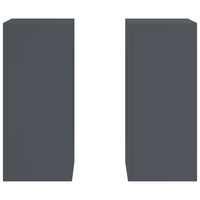 Supporti per Piante da Esterno Pillar 2 pcs Antracite 24x24x55 cm Acciaio