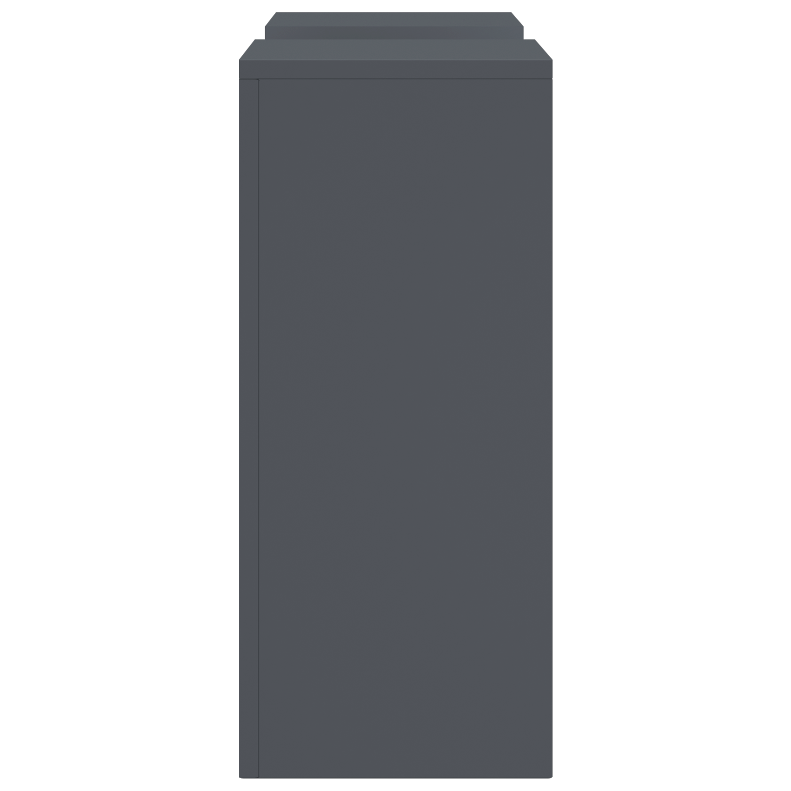 Supporti per Piante da Esterno Pillar 2 pcs Antracite 24x24x55 cm Acciaio