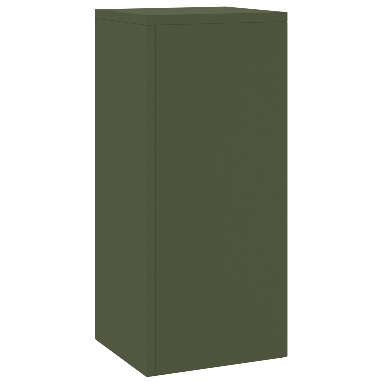 Supporti per Piante da Esterno Pillar 2 pz Verde Oliva 24x24x55 cm Acciaio