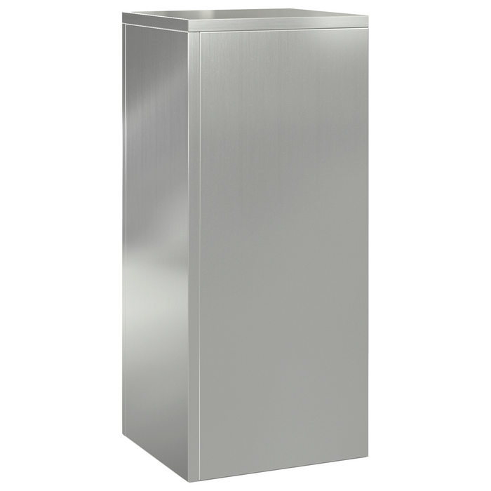 Supporti per Piante da Esterno Set 2 pz 24x24x55 cm Acciaio Zincato