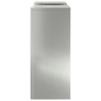 Supporti per Piante da Esterno Set 2 pz 24x24x55 cm Acciaio Zincato