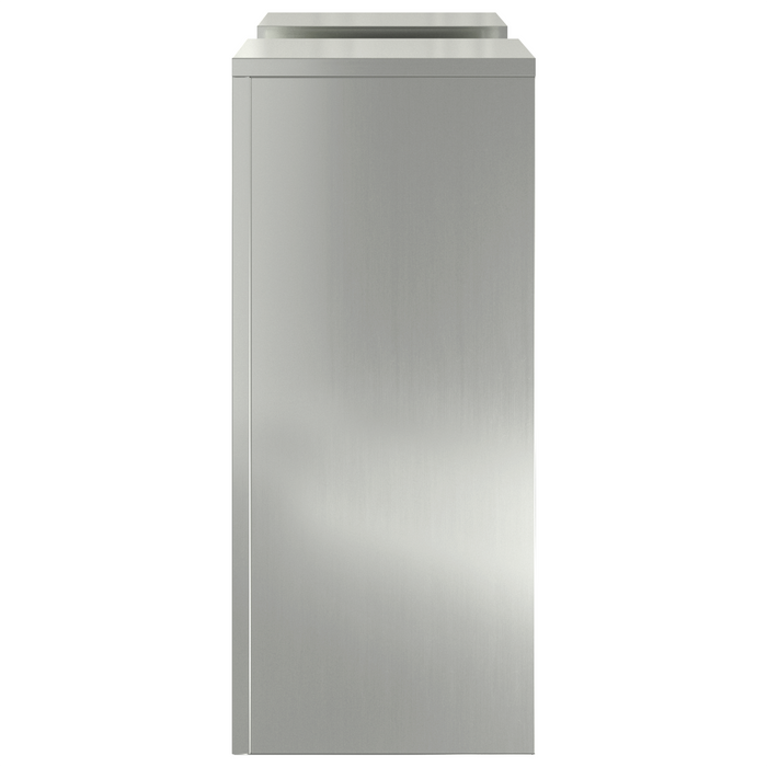 Supporti per Piante da Esterno Set 2 pz 24x24x55 cm Acciaio Zincato