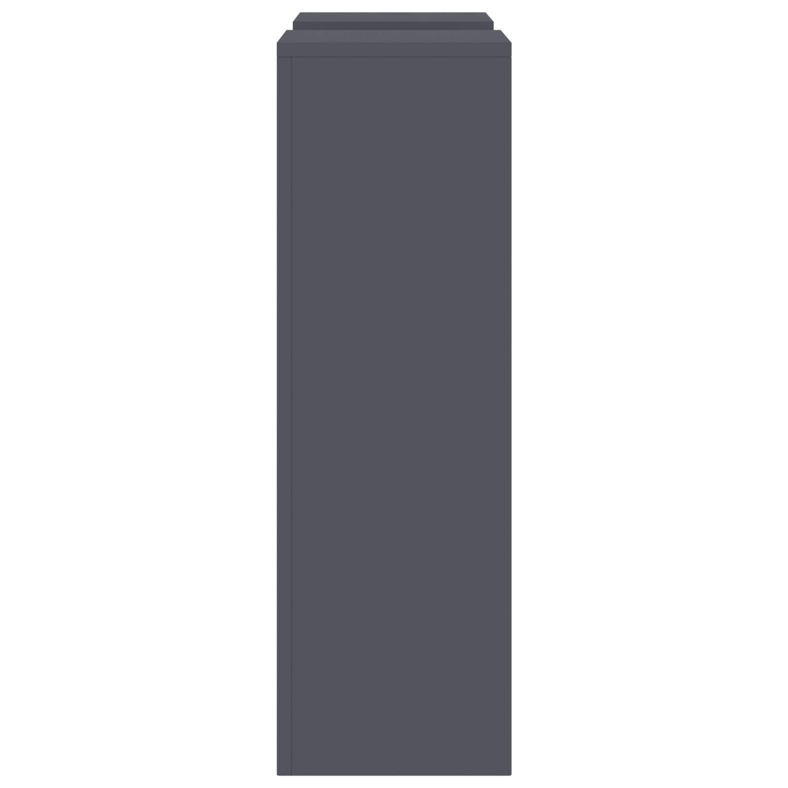 Supporti per Piante da Esterno Pilastro 2 pz Antracite 24x24x75 cm Acciaio