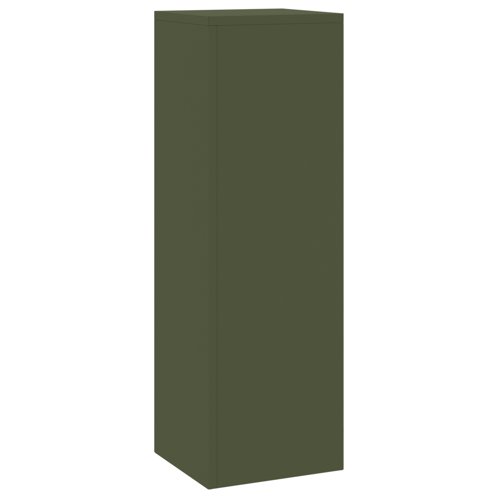 Supporti per Piante da Esterno Pillar 2 pcs Verde Oliva 24x24x75 cm Acciaio