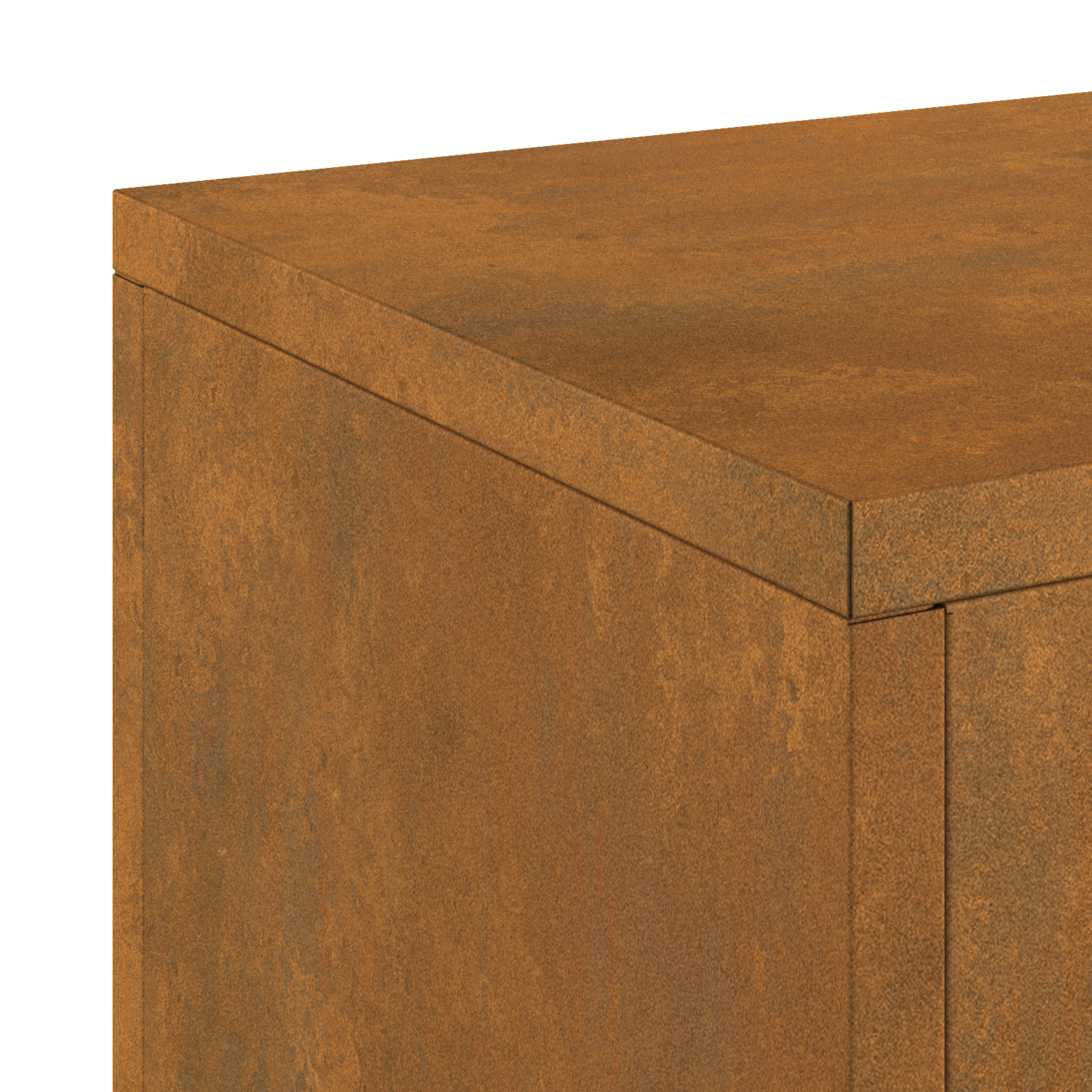 Supporti per Piante da Esterno Pillar 2 pz 24x24x35 cm Acciaio Corten