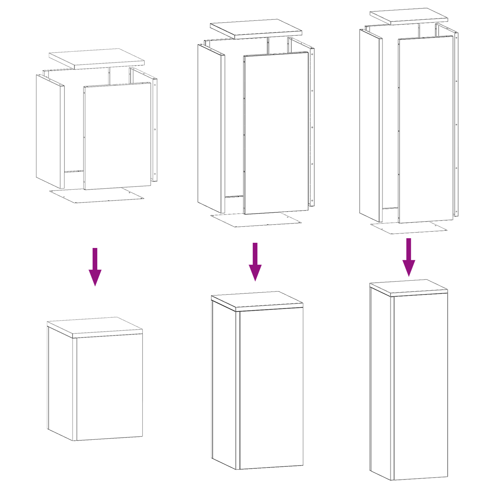 Supporti per Piante da Esterno 3 pcs Verde Oliva Acciaio