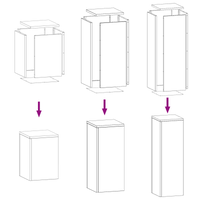 Supporti per Piante da Esterno 3 pcs Verde Oliva Acciaio