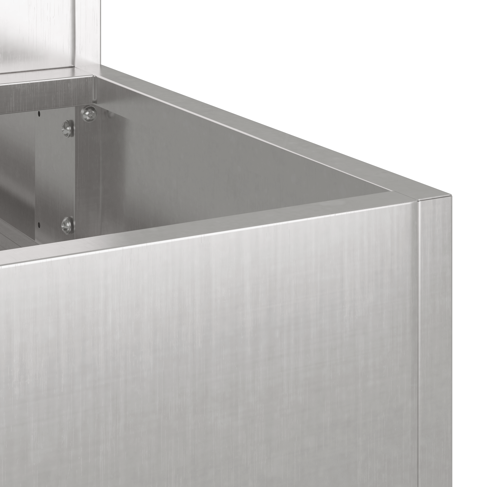 Fioriera da Giardino 3-Livelli 90x90x35 cm Acciaio Inossidabile