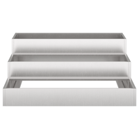 Fioriera da Giardino 3-Livelli 90x90x35 cm Acciaio Inossidabile